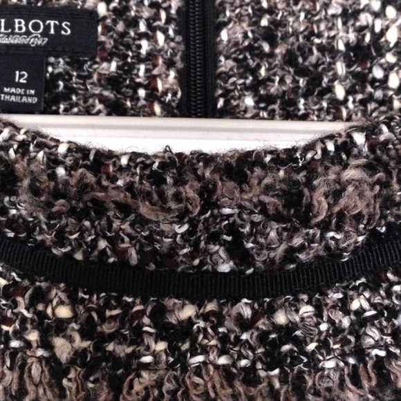 TALBOTS-Textured Wool Blend Jumper Dress - Picture 8 of 10